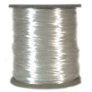 3mm White Satin Cord - Per Meter