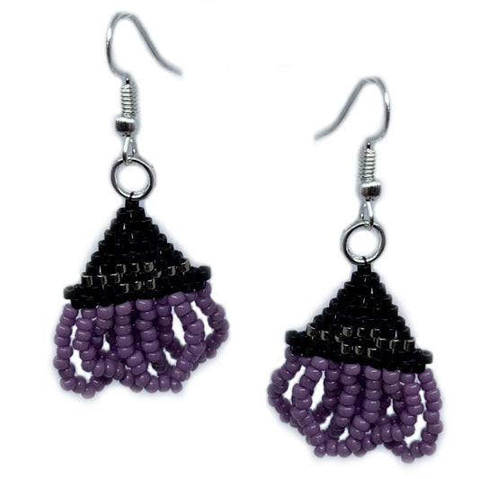 Witches Hat Earring Kit – Purple