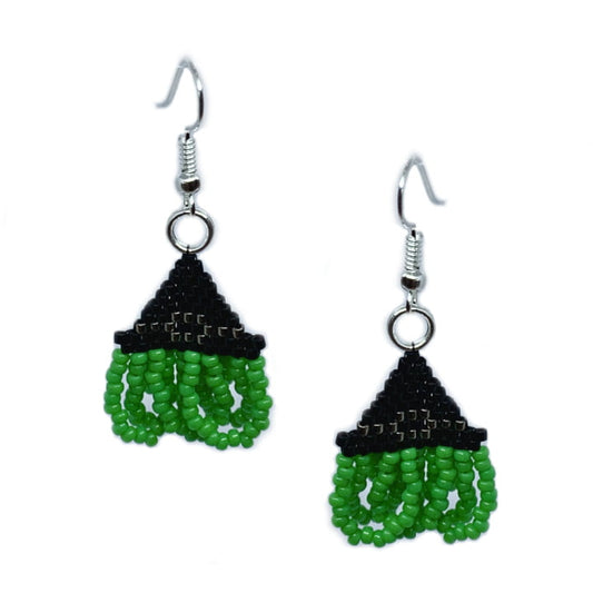 Witches Hat Earring Kit - Green