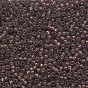8/0 Miyuki Seed Beads - 25g Bag - Duracoat Silver Lined Rose Bronze - Colour 4249