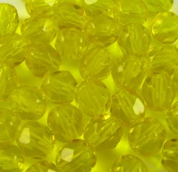 6mm Czech Fire-Polish – 80010 – Amber x 100