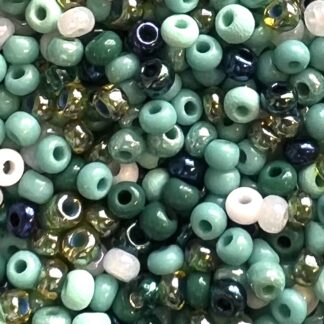 8/0 Preciosa Seed Bead Mix 25g Bag - Sea Foam
