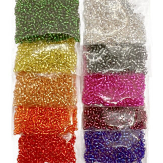 Silver-Lined Miyuki Delica Bead Collection – 10 Colour Set (5g Each)