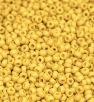 8/0 Miyuki Seed Beads - 25g Bag – Matte Opaque Canary - Colour 2311
